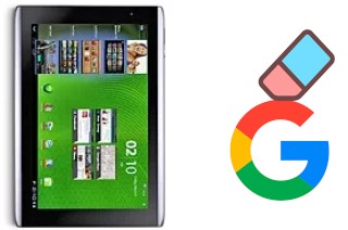 Come eliminare l'account Google su Acer Iconia Tab A500