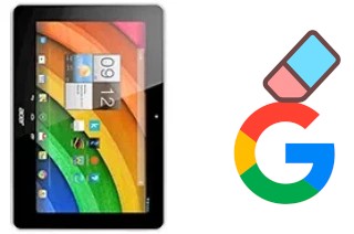 Come eliminare l'account Google su Acer Iconia Tab A3