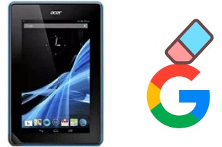 Come eliminare l'account Google su Acer Iconia Tab B1-A71