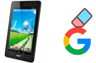 Come eliminare l'account Google su Acer Iconia One 7 B1-730