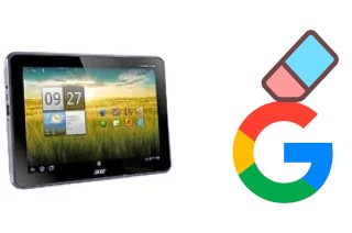 Come eliminare l'account Google su Acer Iconia Tab A701