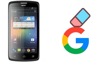 Come eliminare l'account Google su Acer Liquid C1