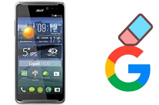 Come eliminare l'account Google su Acer Liquid E600