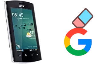 Come eliminare l'account Google su Acer Liquid mt