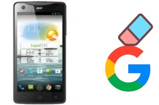 Come eliminare l'account Google su Acer Liquid S1