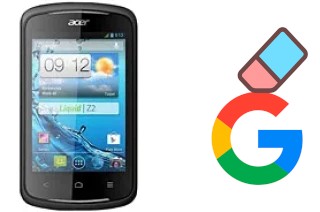 Come eliminare l'account Google su Acer Liquid Z2