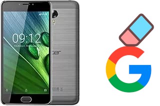 Come eliminare l'account Google su Acer Liquid Z6 Plus