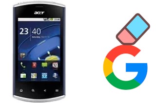 Come eliminare l'account Google su Acer Liquid mini E310