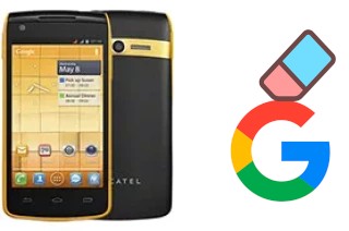 Come eliminare l'account Google su alcatel OT-992D