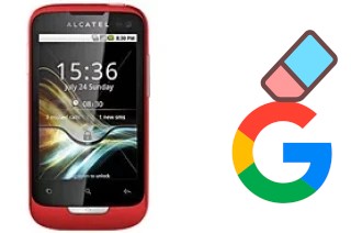 Come eliminare l'account Google su alcatel OT-985