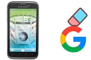 Come eliminare l'account Google su alcatel OT-995