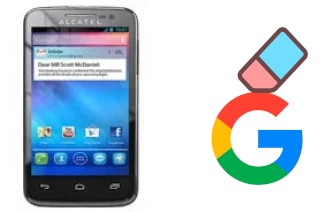 Come eliminare l'account Google su alcatel One Touch M'Pop