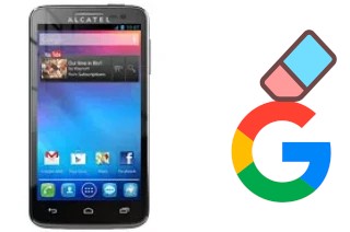 Come eliminare l'account Google su alcatel One Touch X'Pop