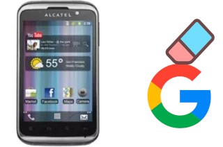 Come eliminare l'account Google su alcatel OT-991