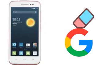 Come eliminare l'account Google su alcatel Pop 2 (4.5)