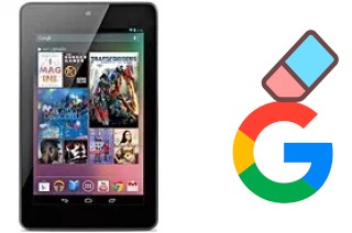 Come eliminare l'account Google su Asus Google Nexus 7