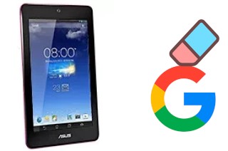 Come eliminare l'account Google su Asus Memo Pad HD7 16 GB