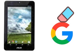 Come eliminare l'account Google su Asus Memo Pad ME172V