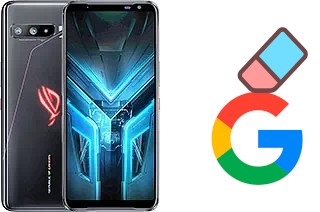 Come eliminare l'account Google su Asus ROG Phone 3 ZS661KS