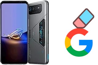 Come eliminare l'account Google su Asus ROG Phone 6D Ultimate