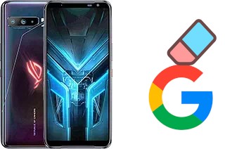 Come eliminare l'account Google su Asus ROG Phone 3 Strix