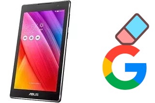 Come eliminare l'account Google su Asus Zenpad C 7.0 Z170MG