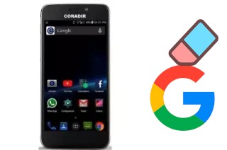 Come eliminare l'account Google su Coradir LBS50 3G Classic