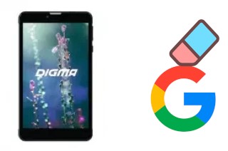 Come eliminare l'account Google su Digma Citi 7586 3G