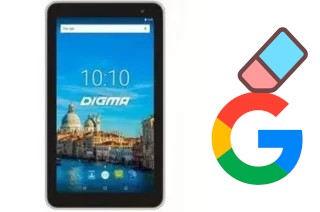 Come eliminare l'account Google su Digma Optima 7017N 3G