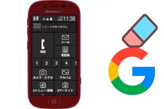 Come eliminare l'account Google su DoCoMo F-06F