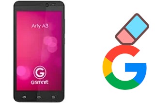 Come eliminare l'account Google su Gigabyte GSmart Arty A3