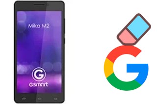 Come eliminare l'account Google su Gigabyte GSmart Mika M2