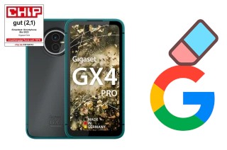 Come eliminare l'account Google su Gigaset GX4 PRO