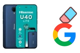 Come eliminare l'account Google su HiSense U40 Lite