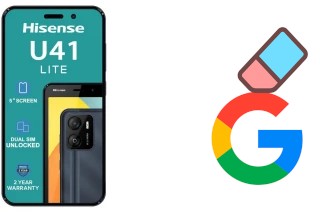 Come eliminare l'account Google su HiSense U41 Lite