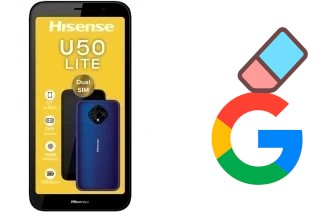 Come eliminare l'account Google su HiSense U50 Lite