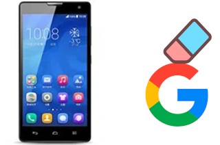 Come eliminare l'account Google su Honor 3C