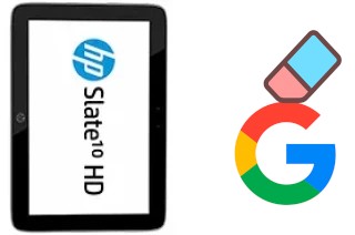 Come eliminare l'account Google su HP Slate10 HD