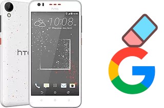 Come eliminare l'account Google su HTC Desire 825