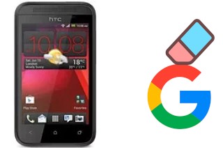 Come eliminare l'account Google su HTC Desire 200