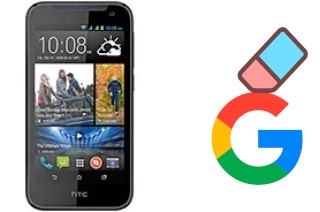 Come eliminare l'account Google su HTC Desire 310 dual sim