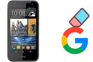 Come eliminare l'account Google su HTC Desire 310