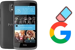 Come eliminare l'account Google su HTC Desire 526