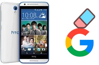 Come eliminare l'account Google su HTC Desire 620