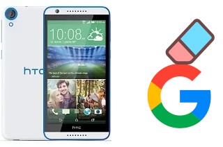 Come eliminare l'account Google su HTC Desire 820