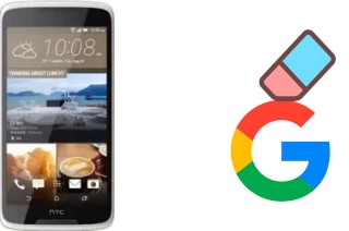 Come eliminare l'account Google su HTC Desire 828