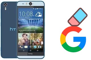 Come eliminare l'account Google su HTC Desire Eye