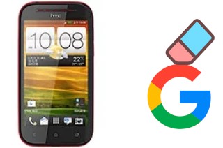 Come eliminare l'account Google su HTC Desire P