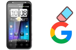 Come eliminare l'account Google su HTC Evo 4G+