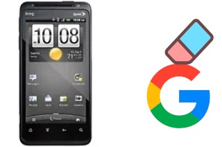 Come eliminare l'account Google su HTC EVO Design 4G